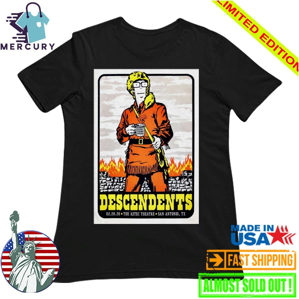 Descendents Feb 28 2026 San Antonio TX Poster Shirt