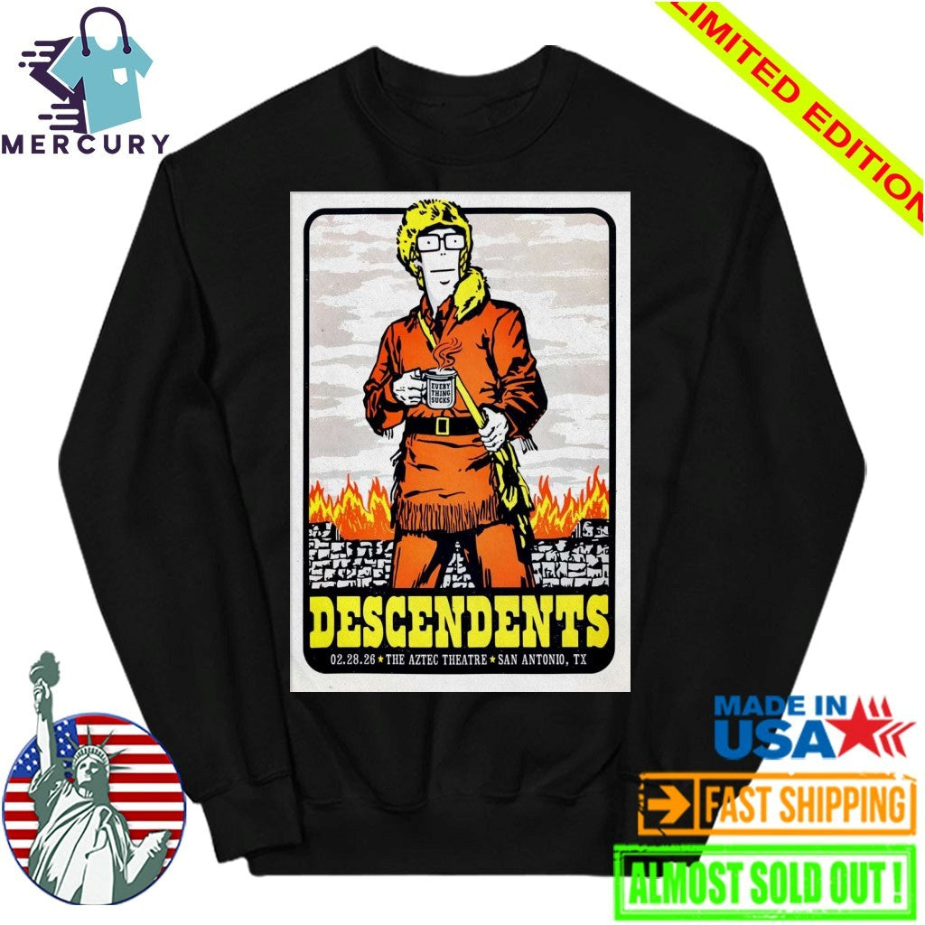 Descendents Feb 28 2026 San Antonio TX Poster Shirt