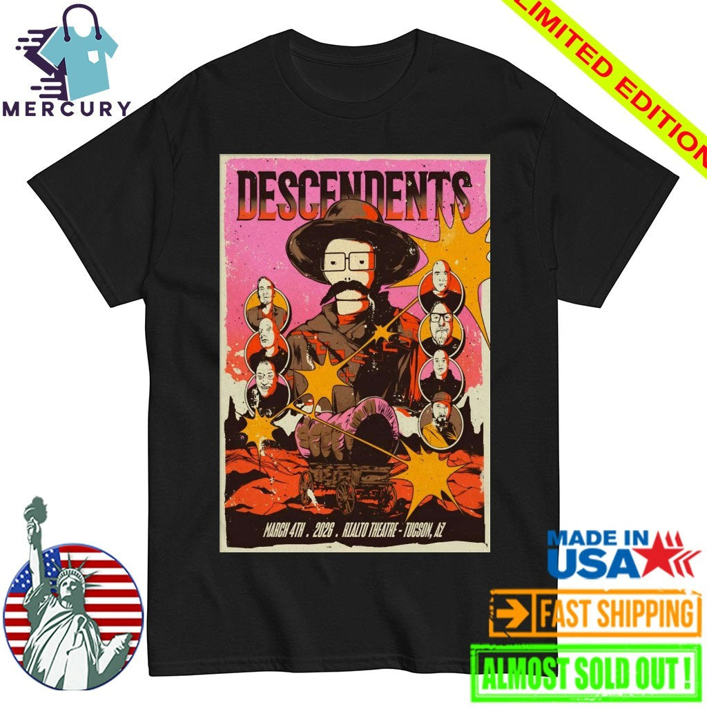 Descendents Mar 4 2026 Rialto Theatre in Tucson AZ Poster Shirt