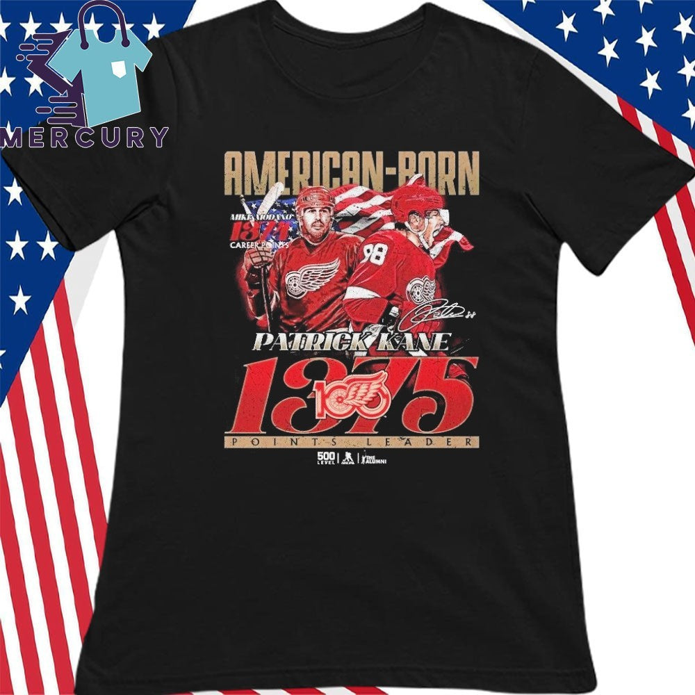 Detroit Red Wings Kane American Born 1375 Points Leader Shirt