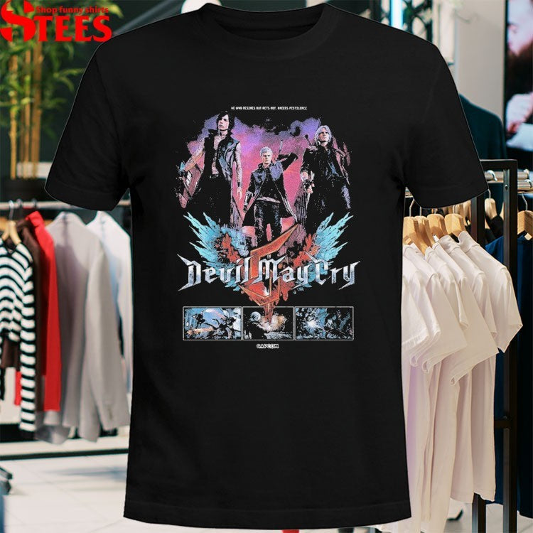 Devil May Cry 5 We Who Desires But Acts Not Breeds Pestilence T-shirts