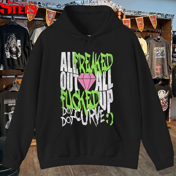 Dot Dot Curve All Freaked Out All Up Fucked T-shirts