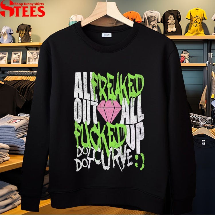 Dot Dot Curve All Freaked Out All Up Fucked T-shirts