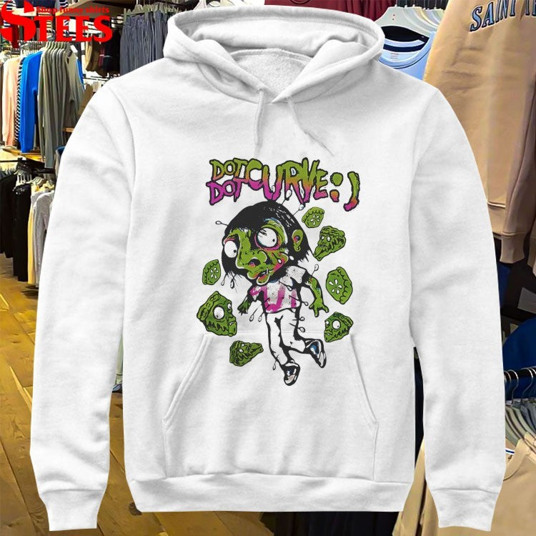 Dot Dot Curve Zombie Pie T-shirts