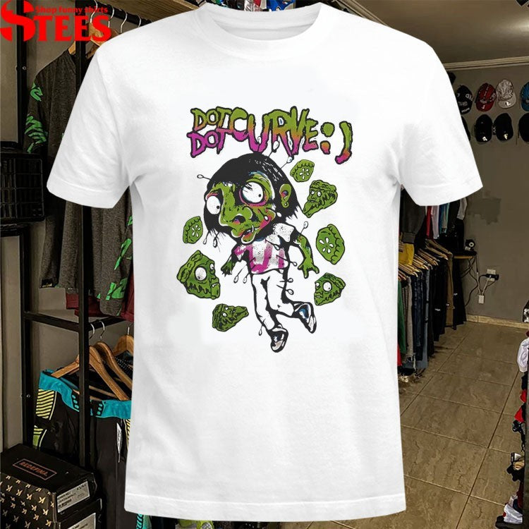 Dot Dot Curve Zombie Pie T-shirts
