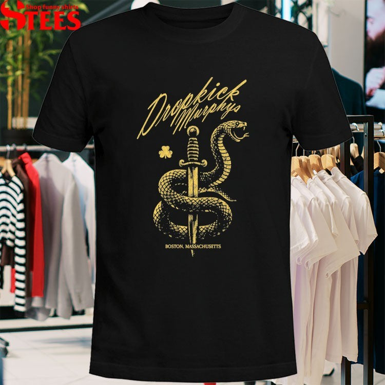 Dropkick Murphys Boston Massachusetts Serpent & Dagger T-shirts