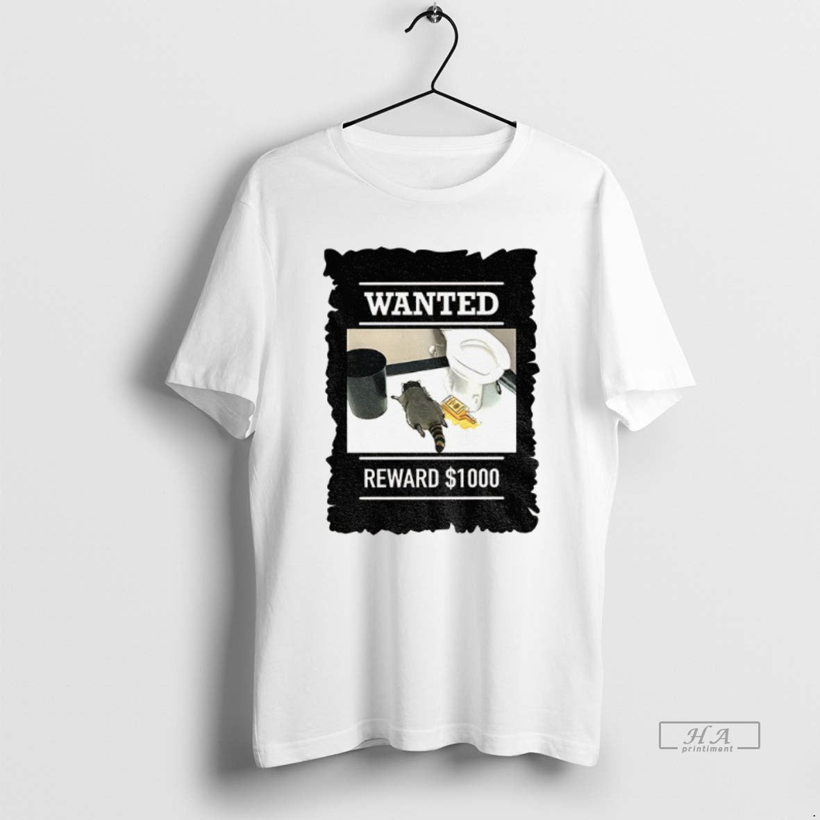 Official Drunk Raccoon Liquor Drunk In The Bathroom Wanted Reward 1000 T-Shirts, Hoodie, Sweatshirt | CoreVibeTees.com