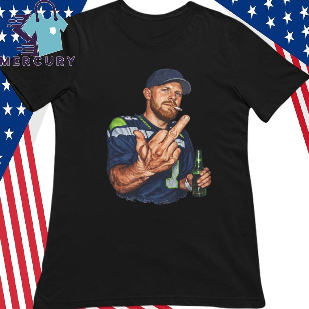 Ernest Jones Sam Darnold Middle Finger Shirt