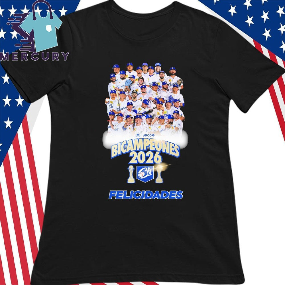 Felicidades a los Charros de Jalisco Bicampeones 2026 Shirt