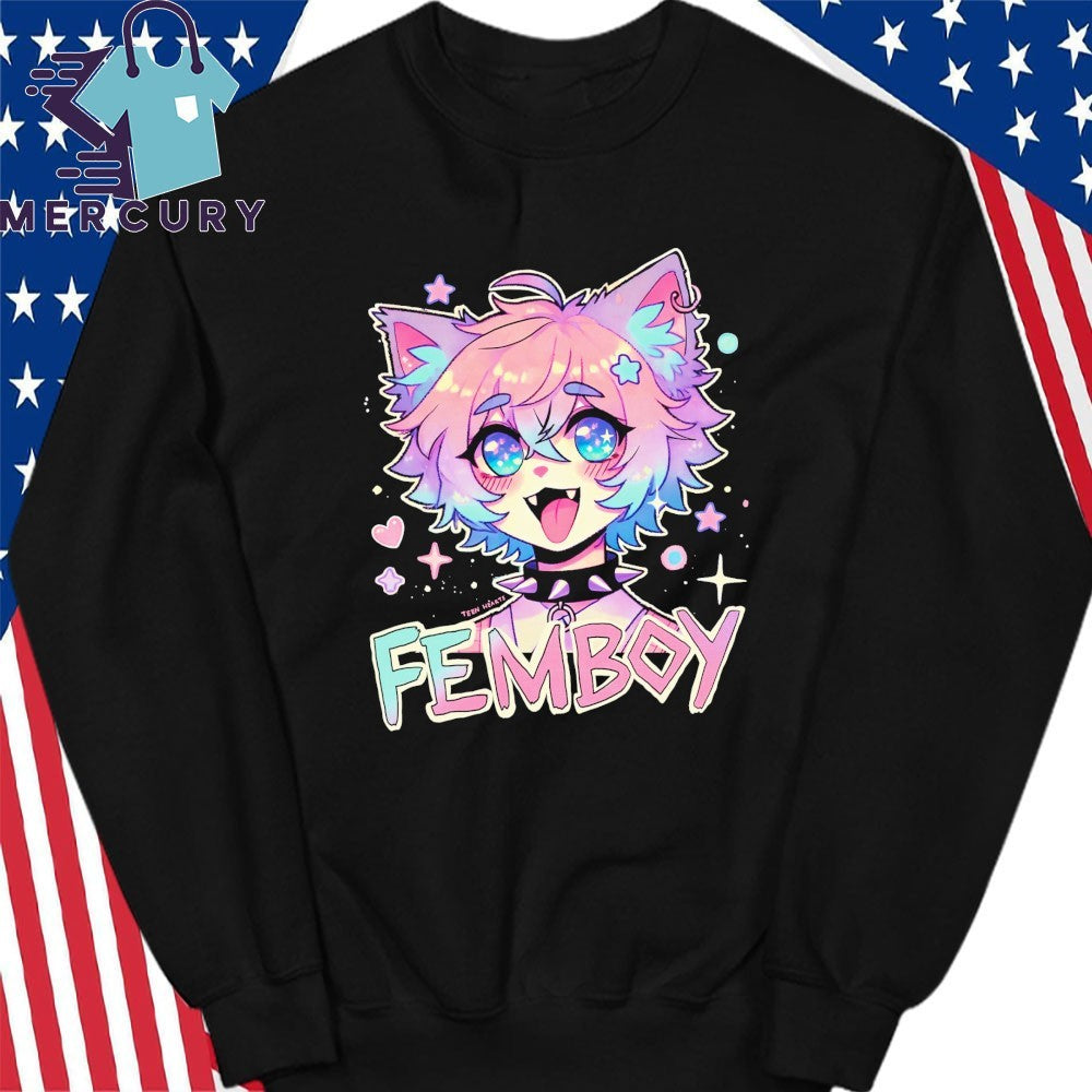 Femboy Shirt Teen Hearts