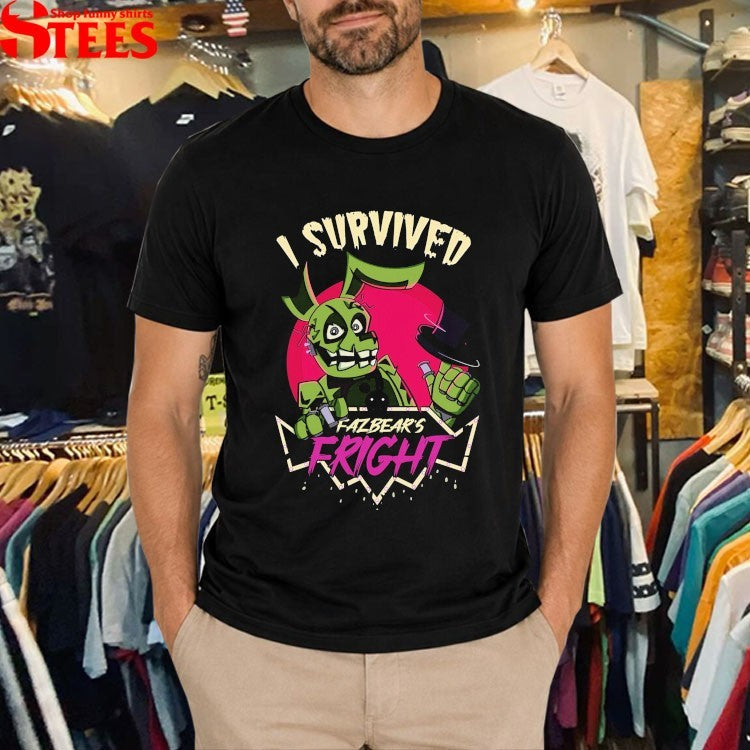 Fight Night At Freddy I Survived Fazbear’s Fright Spring Trap T-Shirt