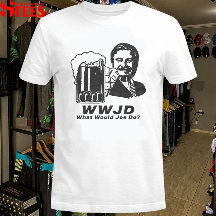 Flanigan’s Seafood WWJD What Would Joe Do Beer T-shirts