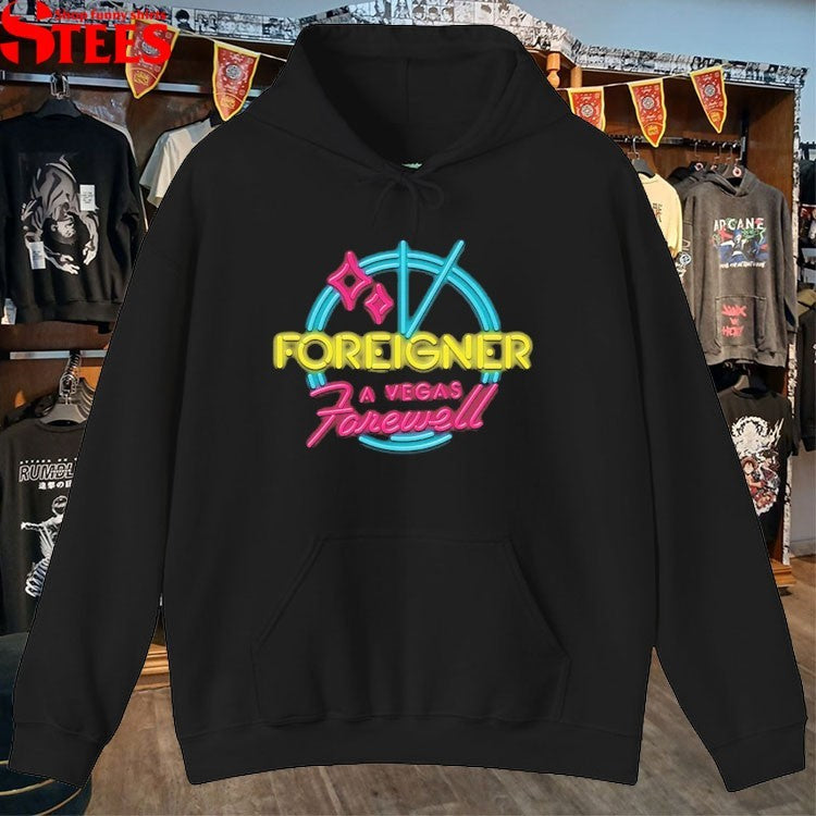Foreigner A Vegas Farwell Neon Sign T-Shirt