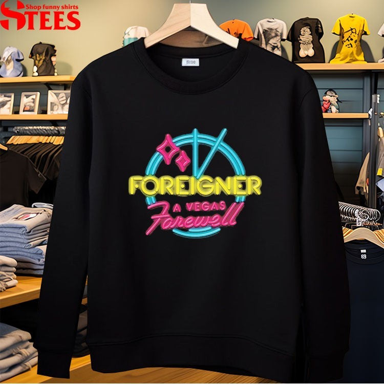 Foreigner A Vegas Farwell Neon Sign T-Shirt