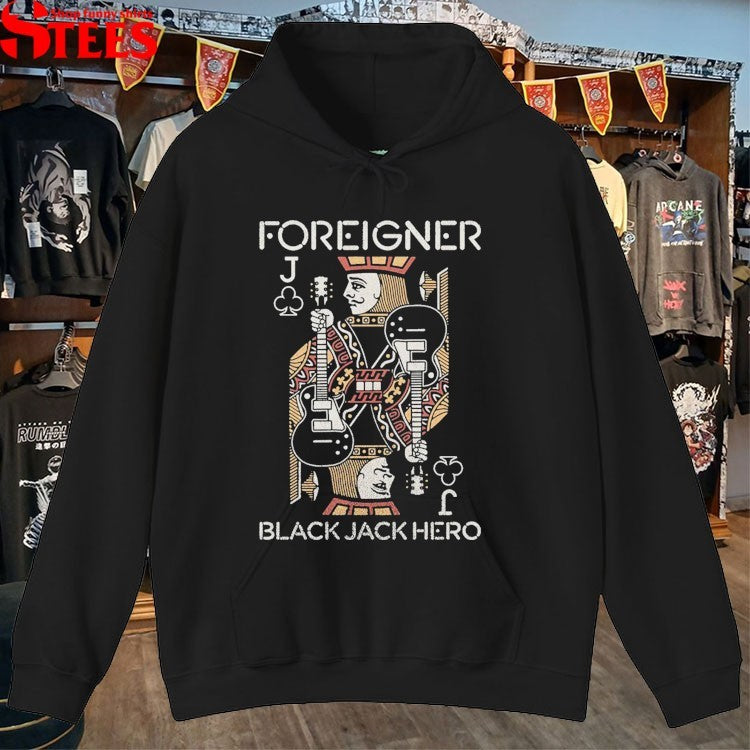 Foreigner Black Jack Hero T-shirts