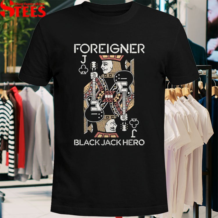 Foreigner Black Jack Hero T-shirts