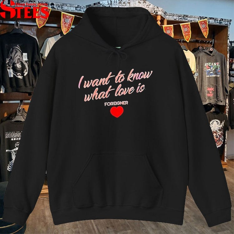 Foreigner I Want To Know What Love Is Heart T-Shirt