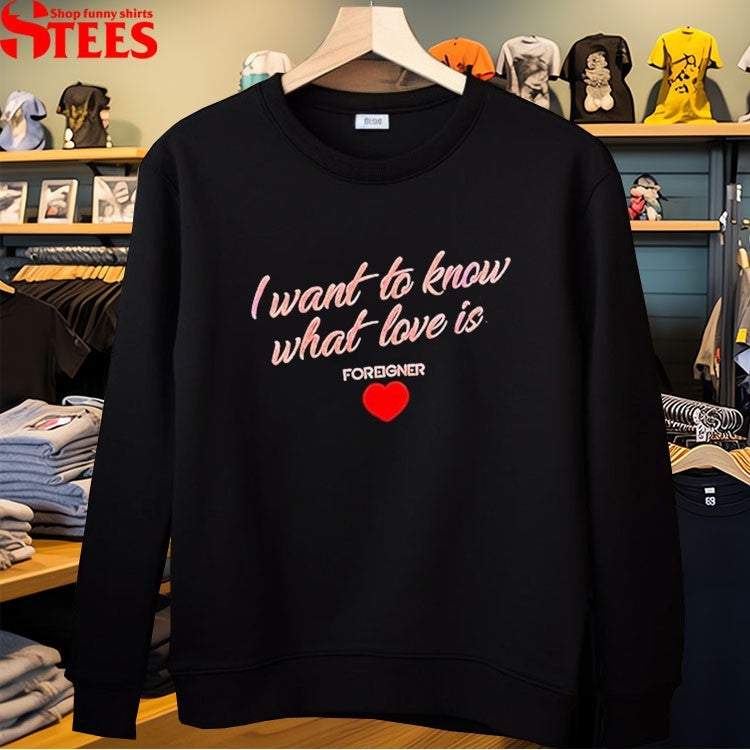 Foreigner I Want To Know What Love Is Heart T-Shirt