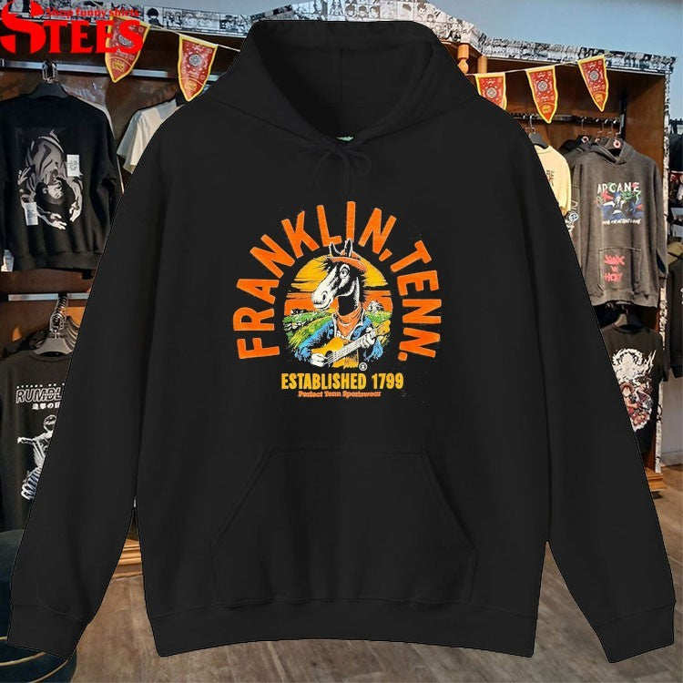 Franklin, Tenn Walking Est 1799 Horse Guitarist T-Shirt