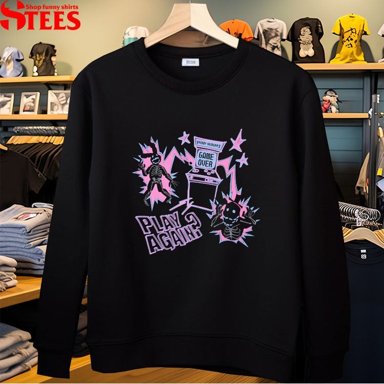 Freddy Fazbear’s Game Over Play Again Fight Night At Freddy T-Shirt