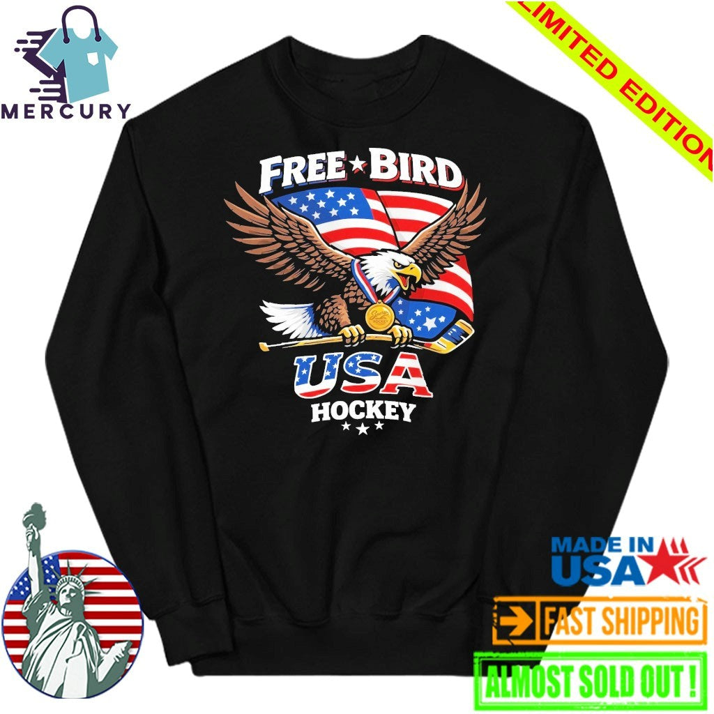 Free Bird USA Hockey Gold Medal Shirt