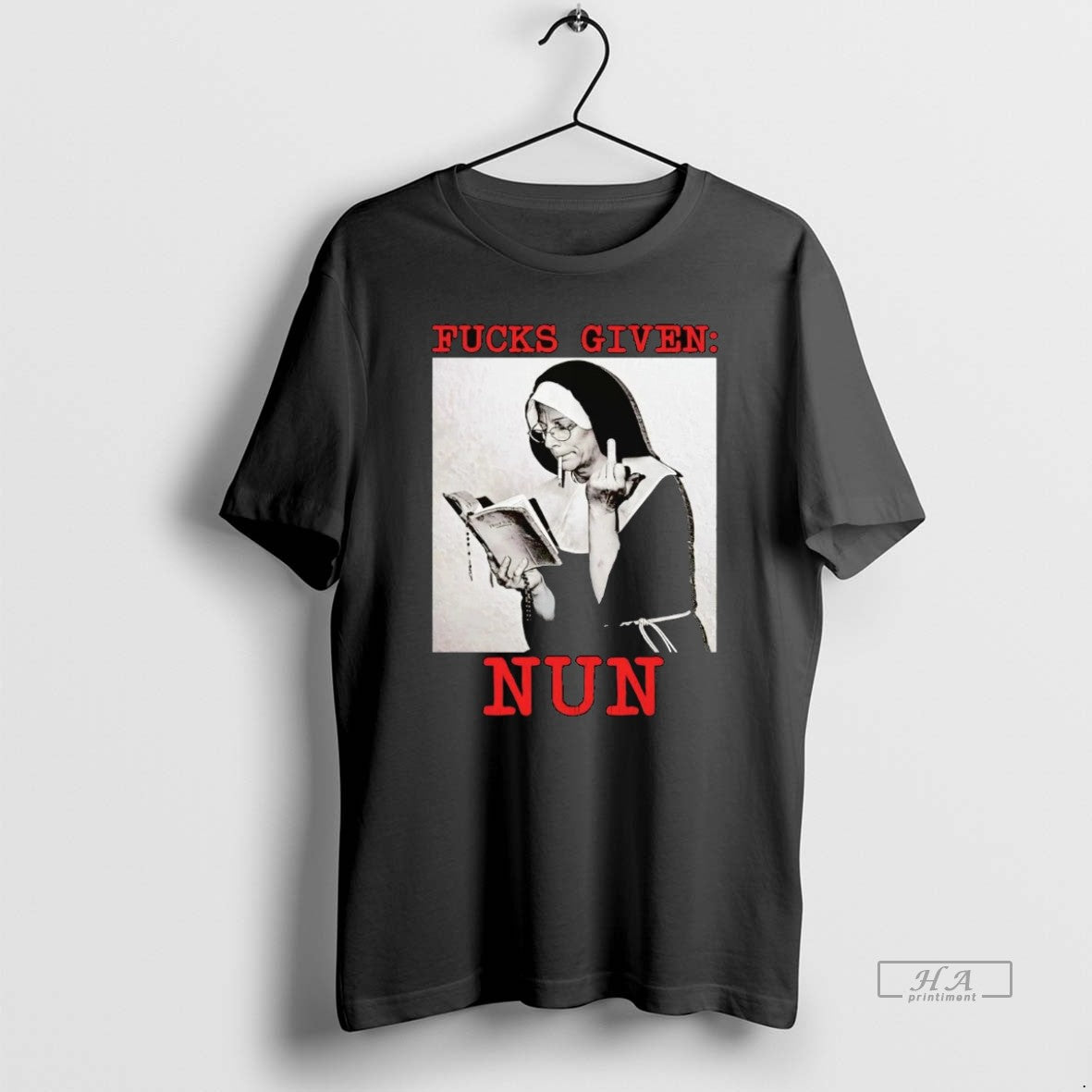 Official Fucks Given Nun Middle Finger T-Shirts, Hoodie, Sweatshirt | CoreVibeTees.com