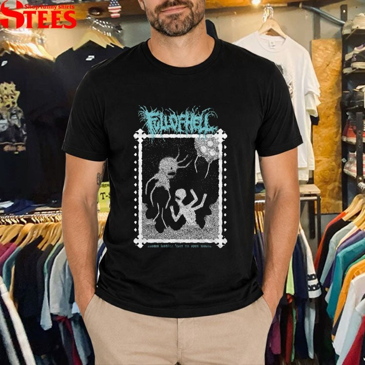 Full Of Hell Aurora Leaking From An Open Wound Urchin T-Shirt
