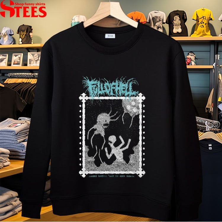 Full Of Hell Aurora Leaking From An Open Wound Urchin T-Shirt