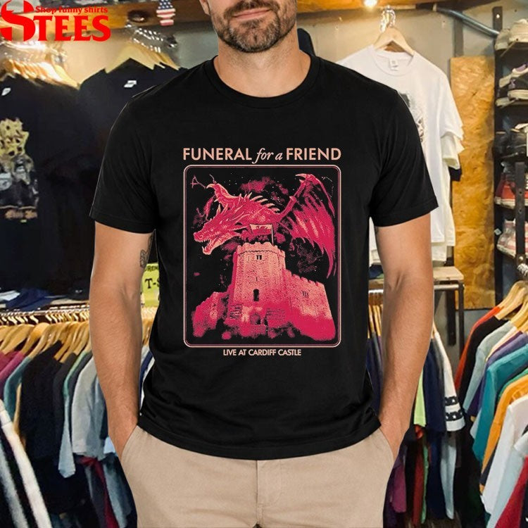 Funeral For A Friend Live At Cardiff Castle Dragon T-shirts