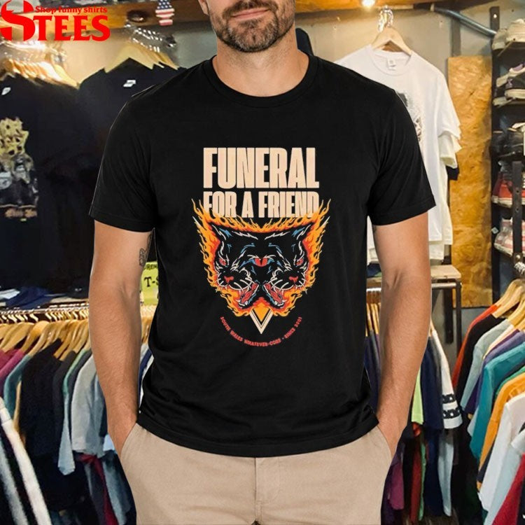 Funeral For A Friend South Wales Whatever Core Since 2001 Flamin’ Cat T-shirts