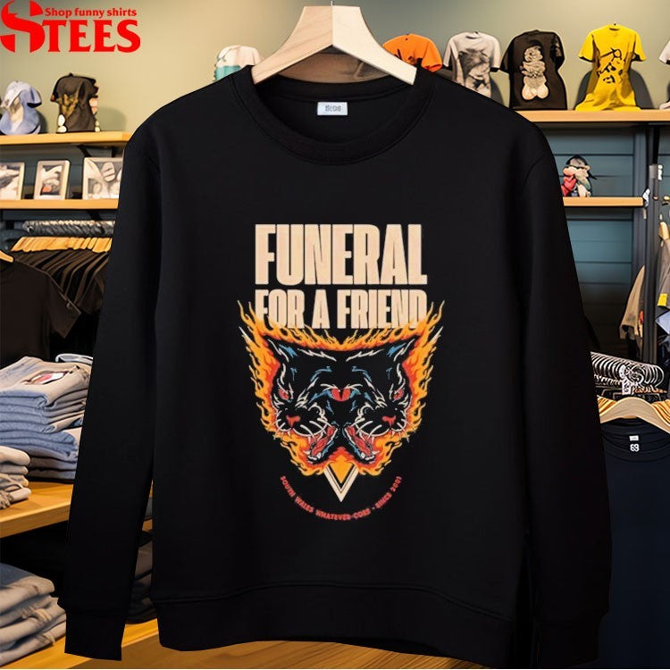 Funeral For A Friend South Wales Whatever Core Since 2001 Flamin’ Cat T-shirts