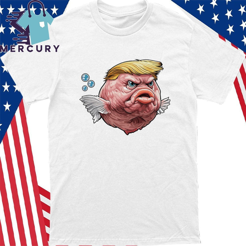 Funny Angry Fish Political Satire Trump Shirt