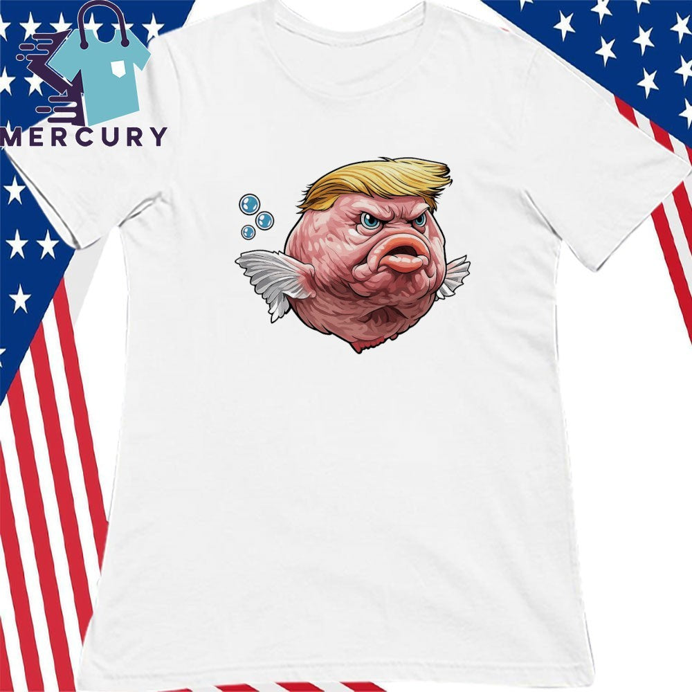 Funny Angry Fish Political Satire Trump Shirt