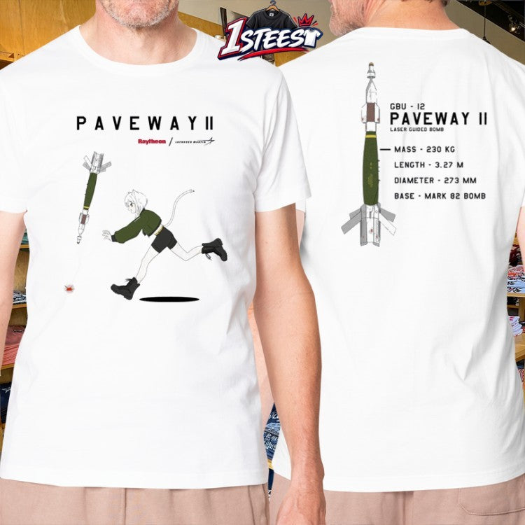 GBU-12 Paveway II Atamonica Laser Guided Bomb Lockheed Martin T-shirts