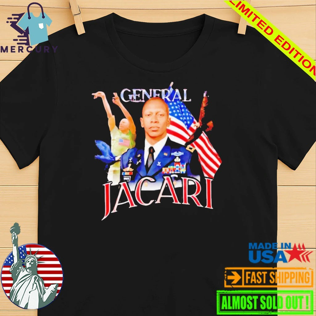 General Jacari Virginia Cavaliers USA Flag Shirt