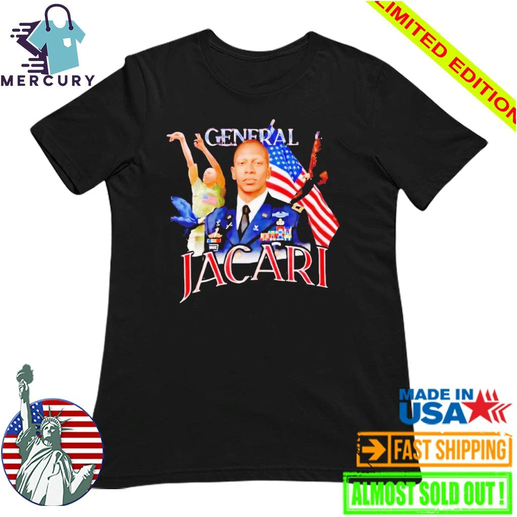 General Jacari Virginia Cavaliers USA Flag Shirt