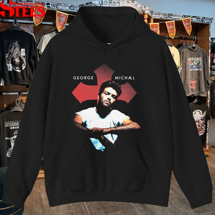 George Michael Faith Symbol Faded T-shirts
