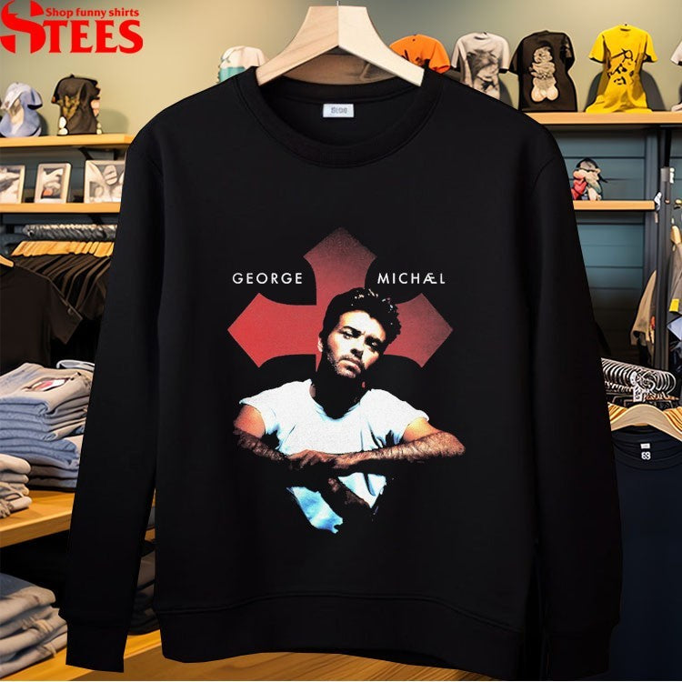 George Michael Faith Symbol Faded T-shirts