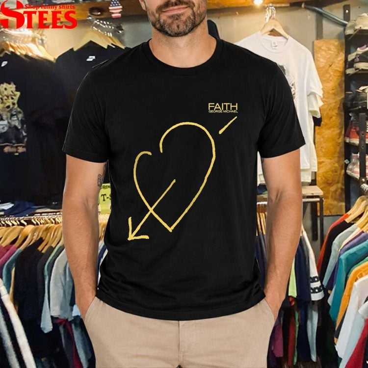 George Michael The Faith Tour Heart T-shirts