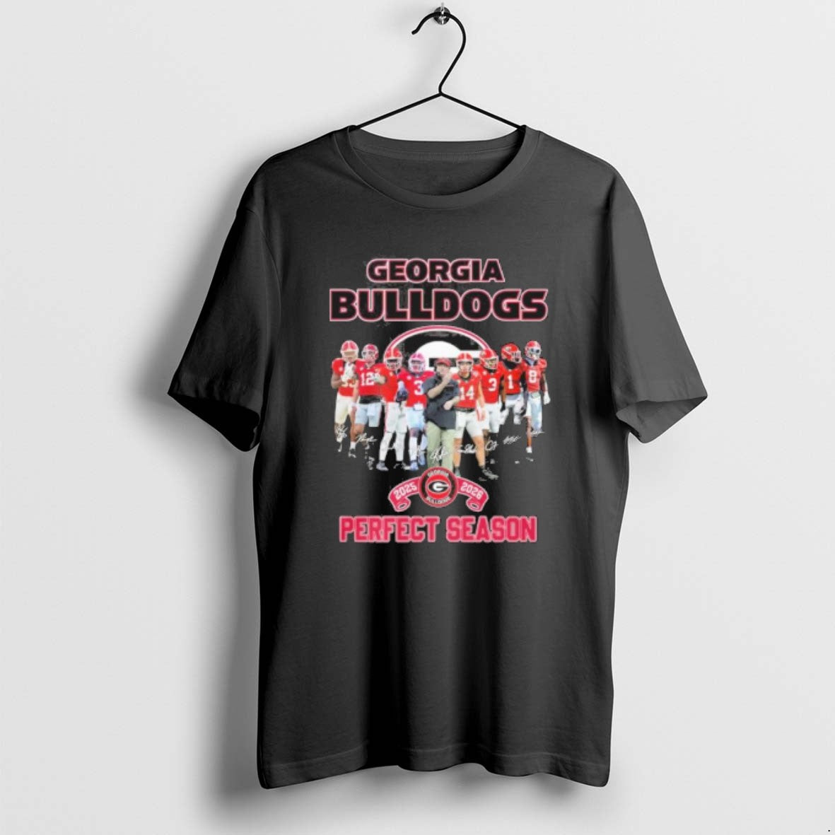 Official Georgia Bulldogs 2025 2026 Perfect Season Signatures T-Shirts, Hoodie, Sweatshirt | CoreVibeTees.com