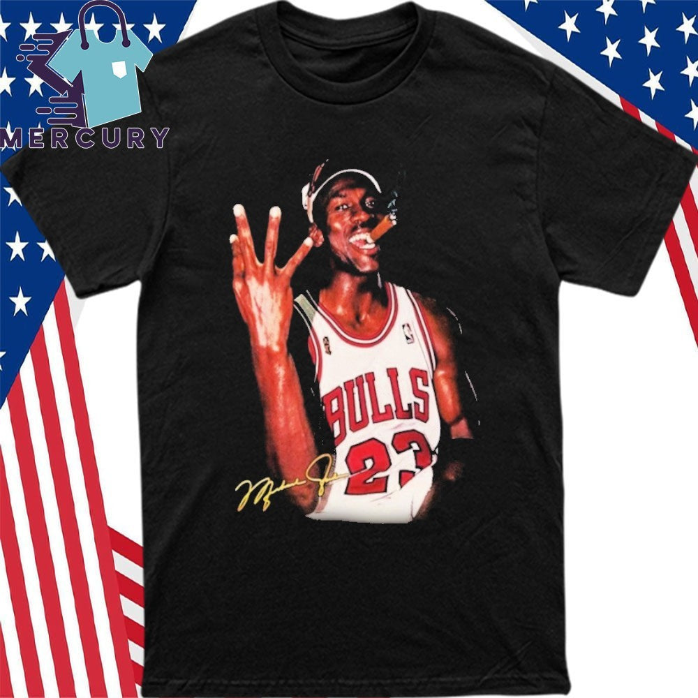 Giannis Rocking The Mj Championship Cigar Shirt