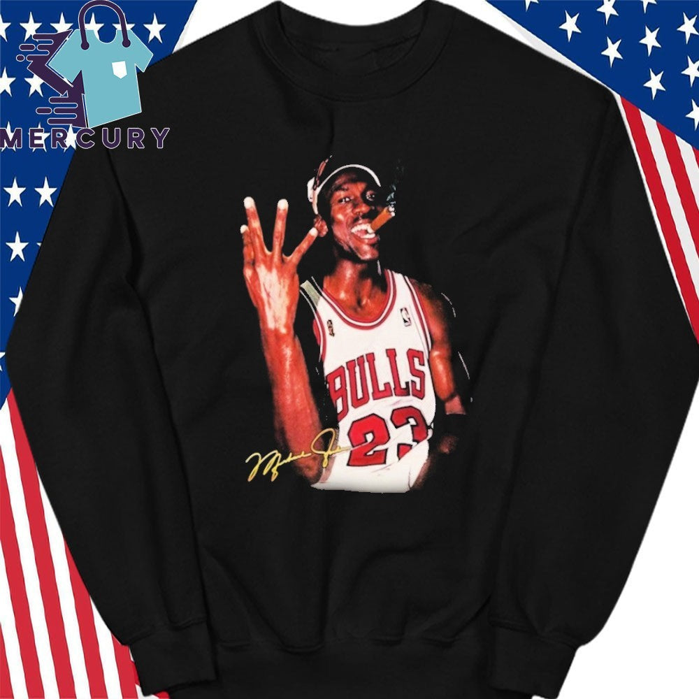 Giannis Rocking The Mj Championship Cigar Shirt