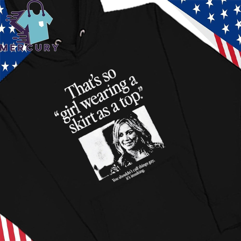 Girl Wearing A Skirt As A Top Shirt