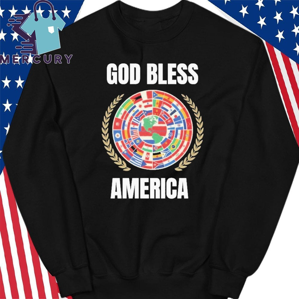 God Bless America Bad Bunny Latin America Flag Shirt