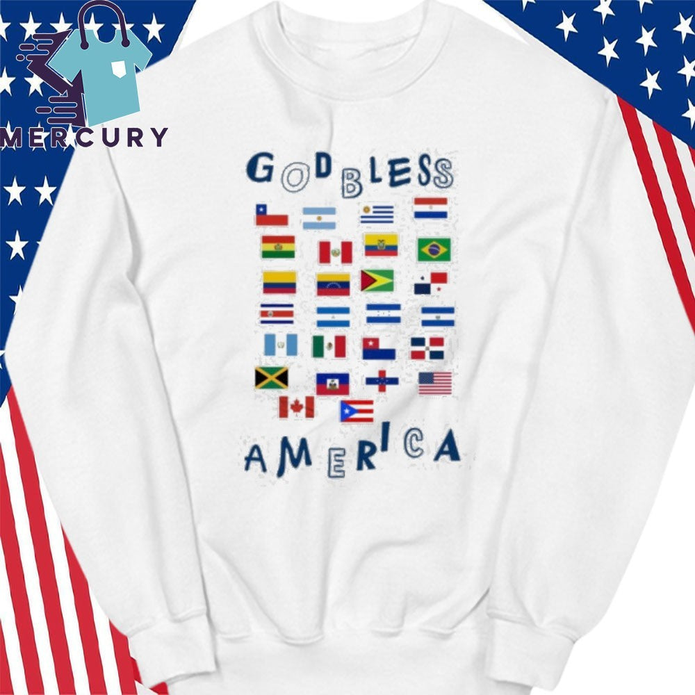 God Bless America Benito Bowl Flag Shirt