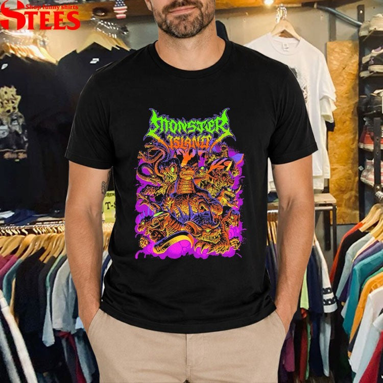Godzilla Monster Island Metalcropolis T-shirts