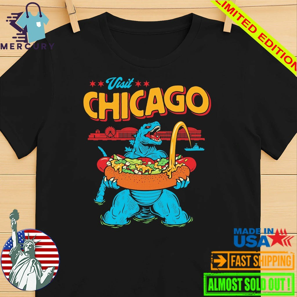 Godzilla Visits Chicago Shirt