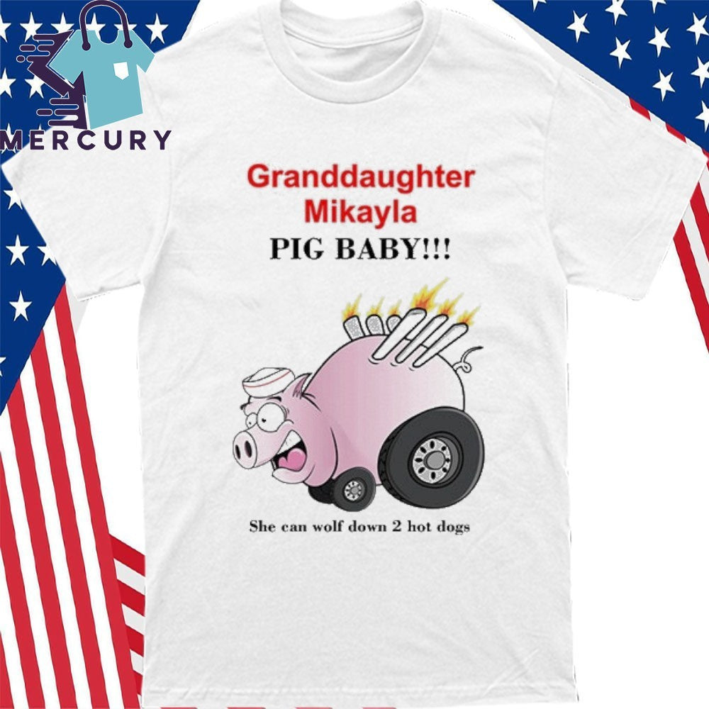 Granddaughter Mikayla Pig Baby Shirt