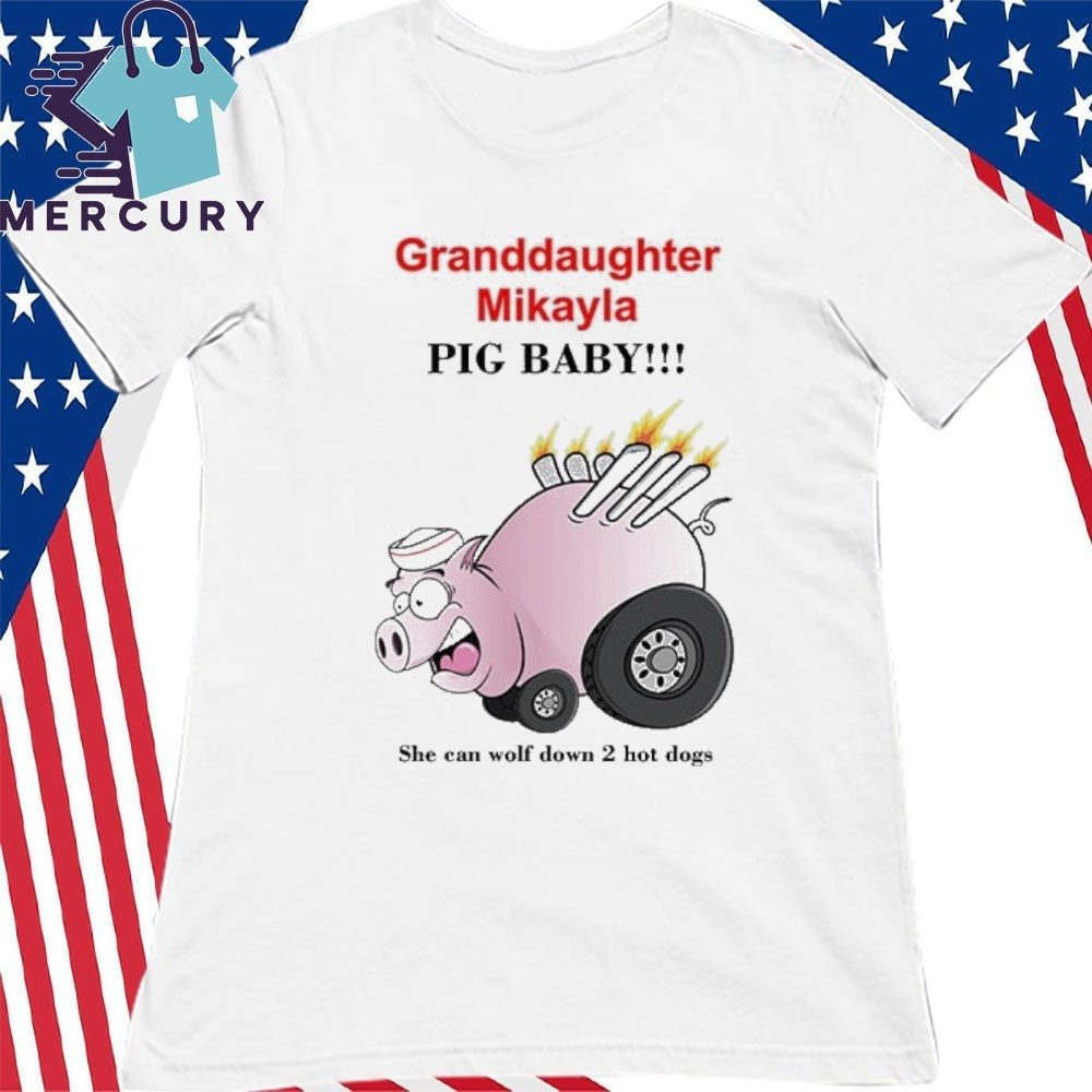 Granddaughter Mikayla Pig Baby Shirt