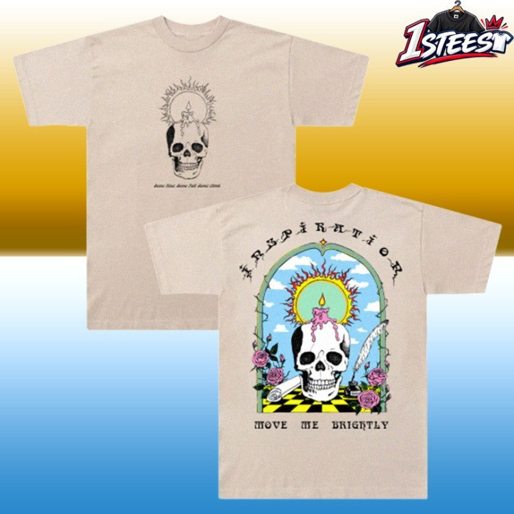 Grateful Dead Terrapin Station Move Me Brightly Skull Candle T-Shirt